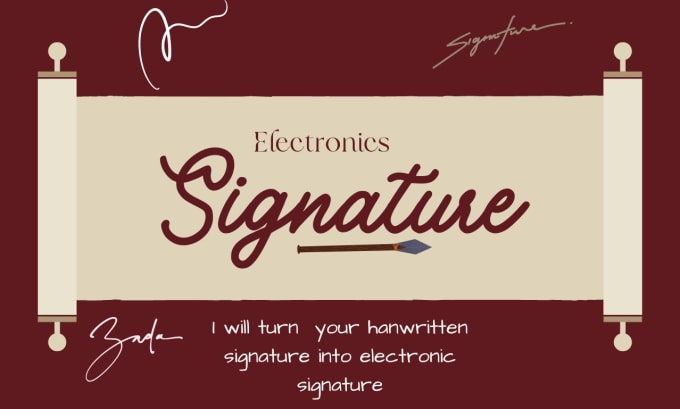 Gig Preview - Turn your handwritten signature into electronic signature