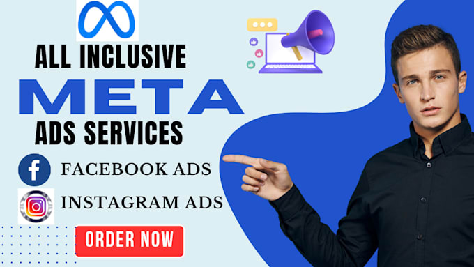 Gig Preview - Be your meta ads manager, set up facebook instagram ads campaigns