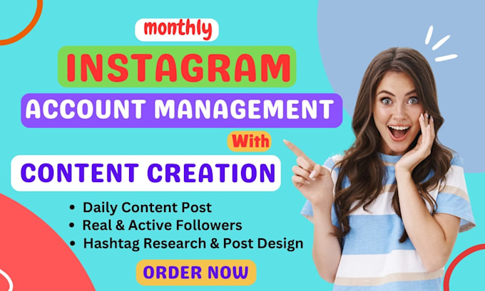 Gig Preview - Do monthly super fast organic instagram growth and account management