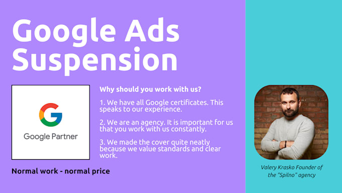 Gig Preview - Google ads suspension specialist