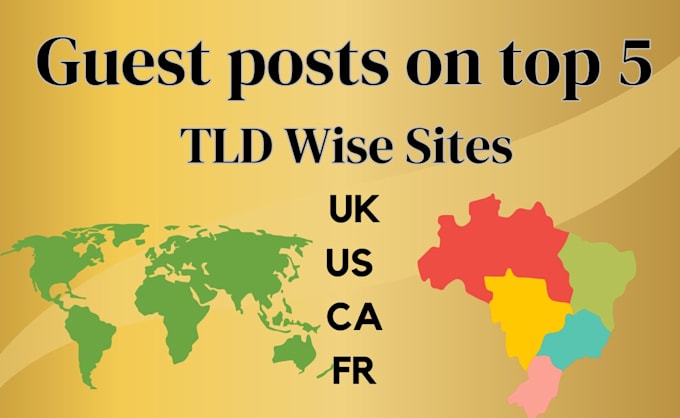 Gig Preview - Guest posts top sites for uae, UK, US, USA,  canada ca, france ,fr an it