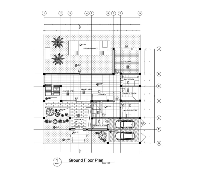 Gig Preview - Do professional floor plans, elevations, and sections drafting in autocad