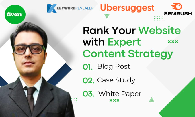 Gig Preview - Rank your website and blog with keyword, content strategy