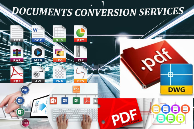 Gig Preview - Convert PDF to word excel  power point jpg png