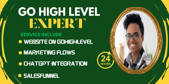 Gig Preview - Be your gohighlevel expert to create salesfunnel flows webinar landing page