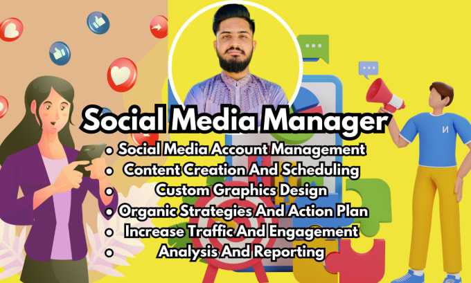 Gig Preview - Be your social media manager