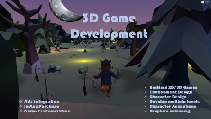 Gig Preview - Develop game in unity 3d , unity 2d for android mobiles game