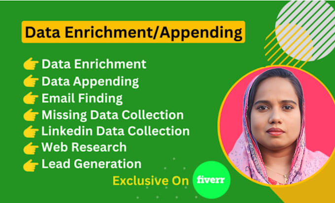 Gig Preview - Data appending, enrichment, and data entry