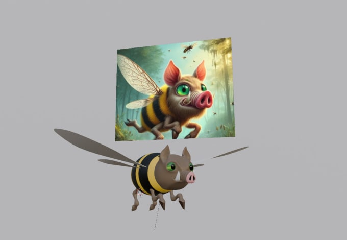 Gig Preview - Create a 3d items or creatures from your image reference