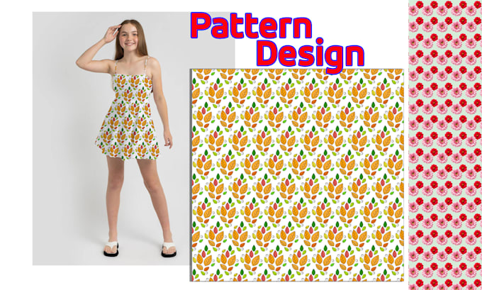 Gig Preview - Design seamless pattern and design mockups clothes