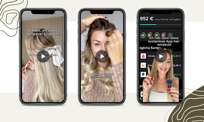 Gig Preview - Create ugc for your tiktok and instagram in german