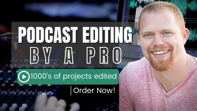 Gig Preview - Provide podcast editing, mastering, and background noise removal