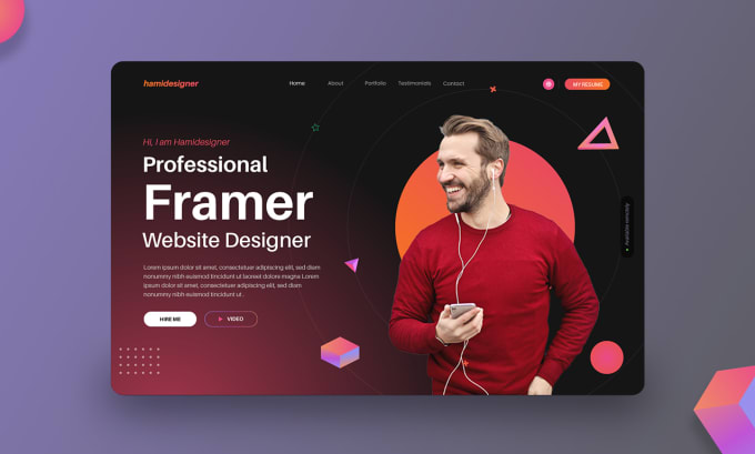 Gig Preview - Design, redesign framer website, figma to framer expert