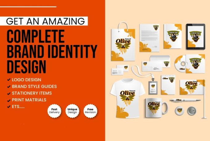 Bestseller - design a creative business logo and complete branding kit , brand style guides