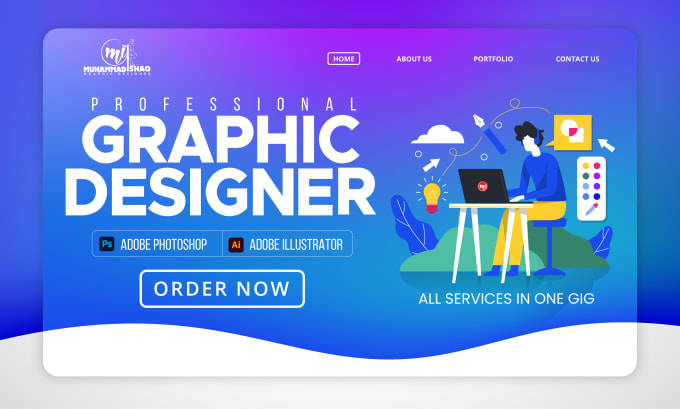 Gig Preview - Be your professional graphic designer