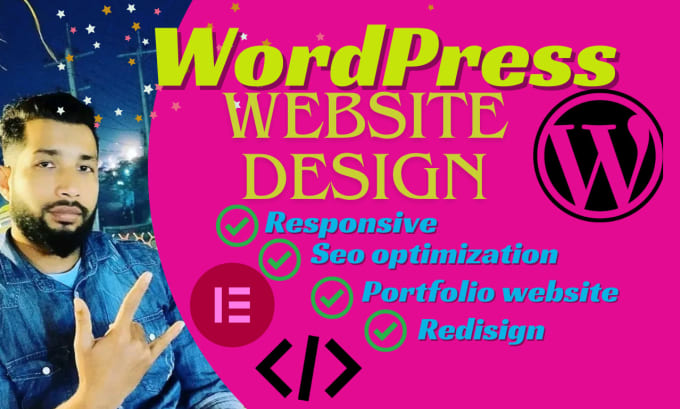 Gig Preview - Do wordpress website design make responsive and animated