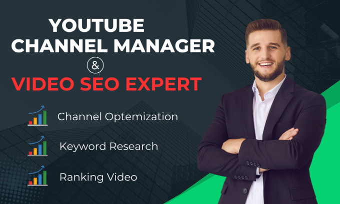 Bestseller - be your youtube channel growth manager and video seo expert