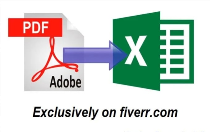 Gig Preview - Convert pdf to excel and word to excel