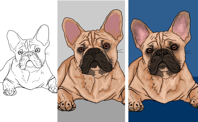 Gig Preview - Illustrate your pet in three ways