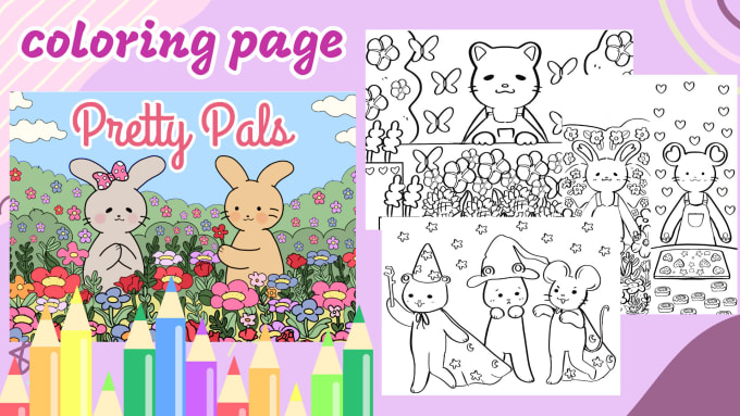 Bestseller - draw kawaii coloring pages or book for you