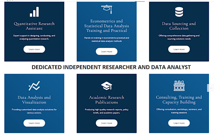 Gig Preview - Be your independent researcher, data analyst with excel, spss, eview, stata or r