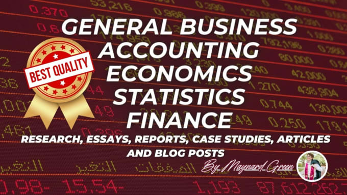 Gig Preview - Write SEO blog content on accounting, finance and statistics