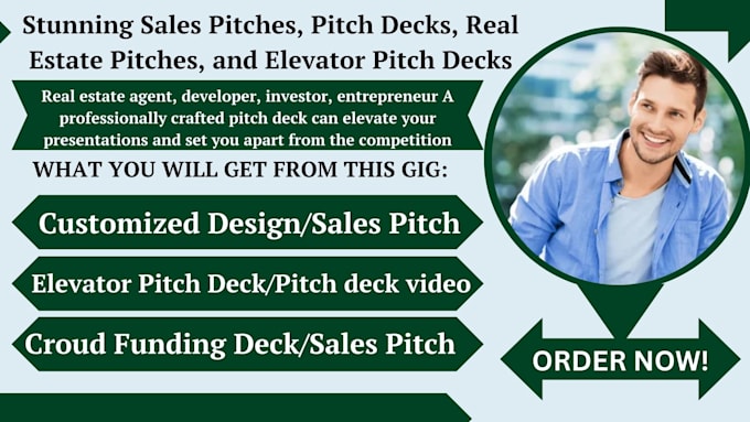 Gig Preview - Design custom ppt slides, sales company presentation, sales pitch, business plan