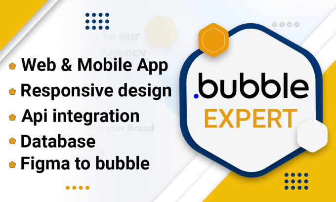 Gig Preview - Build saas, mvp, website, or web app as your professional bubble io developer