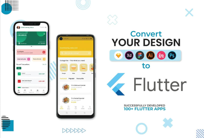 Gig Preview - Design flutter apps, convert figma, adobe xd to flutter