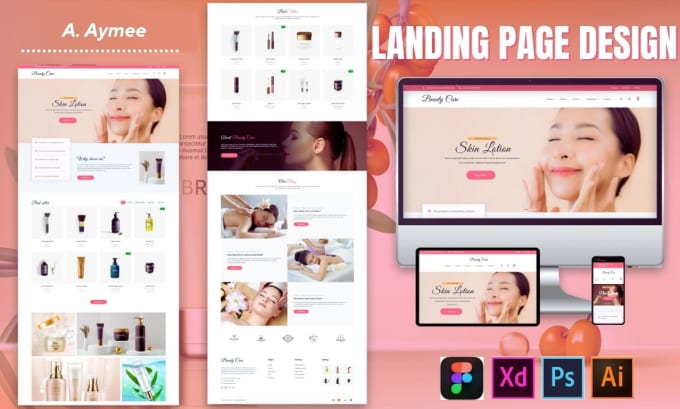 Gig Preview - Design modern landing page website