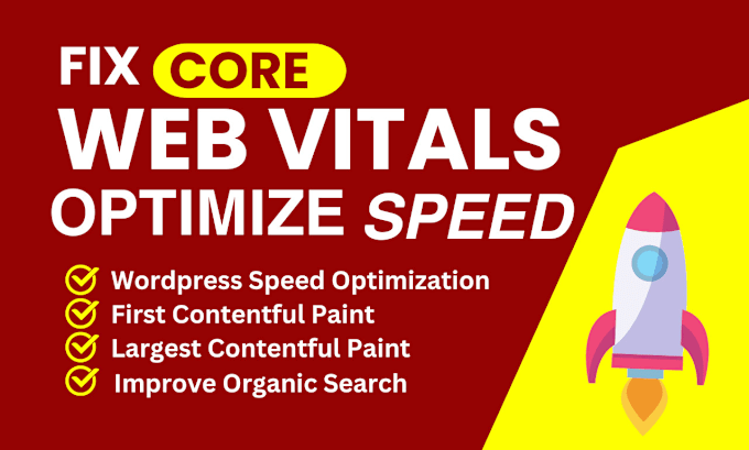 Gig Preview - Optimize wordpress core web vitals, page speed, gtmetrix by fixing fcp, lcp, cls