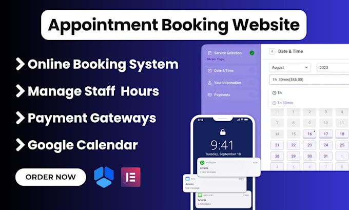 Gig Preview - Configure amelia booking plugin and create appointment booking website