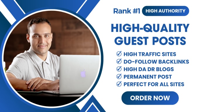 Gig Preview - Provide high da DR dofollow backlinks via SEO guest post