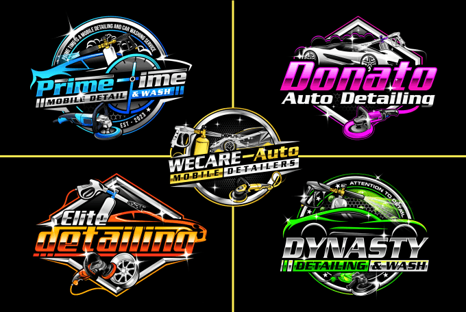 Gig Preview - Do auto detailing, mobile detailing, auto dealership and car wash logo