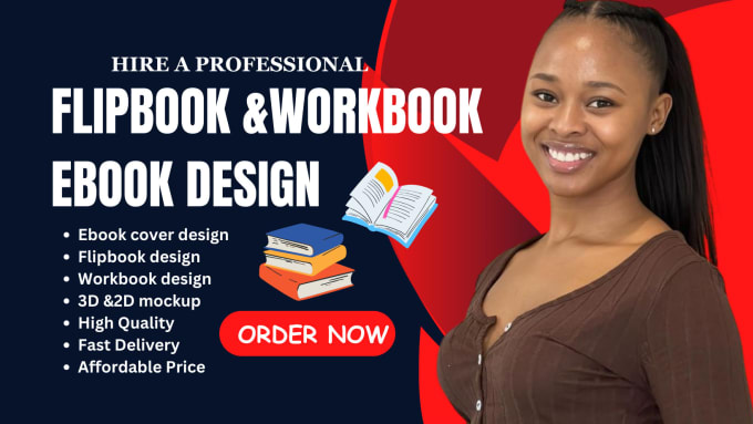 Gig Preview - Ebook cover, flip book, workbook design, margazine, 3d 2d cover, logo design