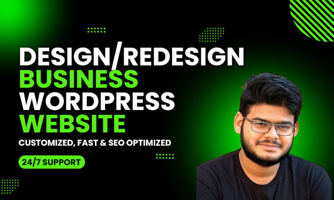 Gig Preview - Create responsive wordpress website design or website development elementor