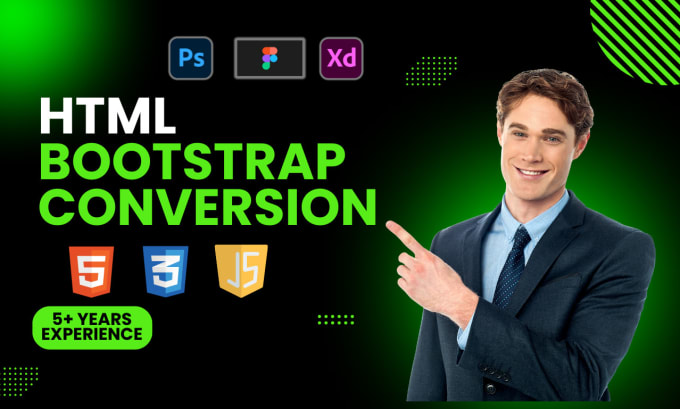 Bestseller - convert PSD to HTML and figma to HTML bootstrap5 responsive website