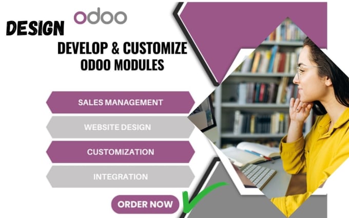 Gig Preview - Design odoo website, odoo modulus ecommerce theme customization, duda website