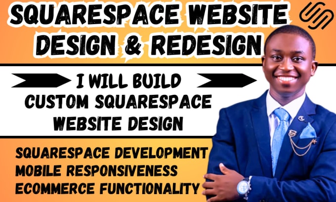 Gig Preview - Build squarespace website design squarespace website development redesign square