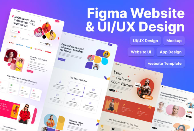 Gig Preview - Do website ui ux design, dashboard ui design, mobile app ui ux design in figma