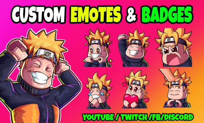 Gig Preview - Create custom chibi twitch emotes or sub badges or sticker