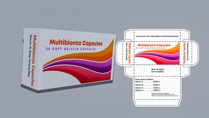 Gig Preview - Pharma box packaging design