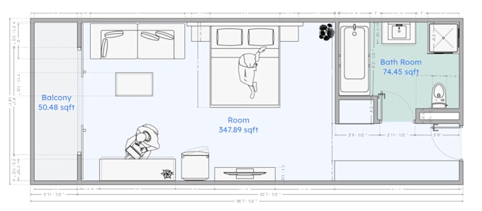 Bestseller - do creative floor plan and sketch to floor plan