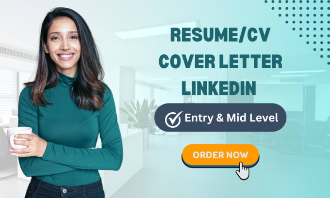 Gig Preview - Write your CV, resume, cover letter and optimize linkedin