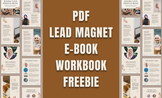 Gig Preview - Design your PDF lead magnet, ebook, workbook, worksheet, checklist, or freebie