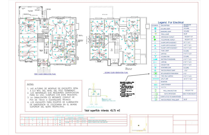 Gig Preview - Draw architectural, electrical, plumbing and mep drawings in autocad