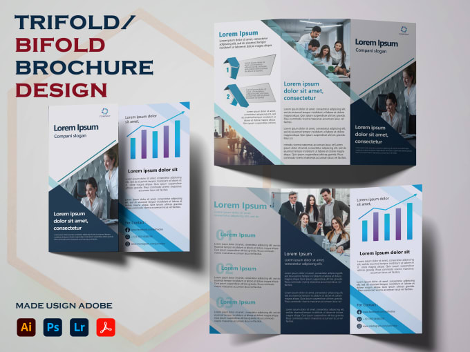 Bestseller - design a professional trifold, bifold brochure or flayer