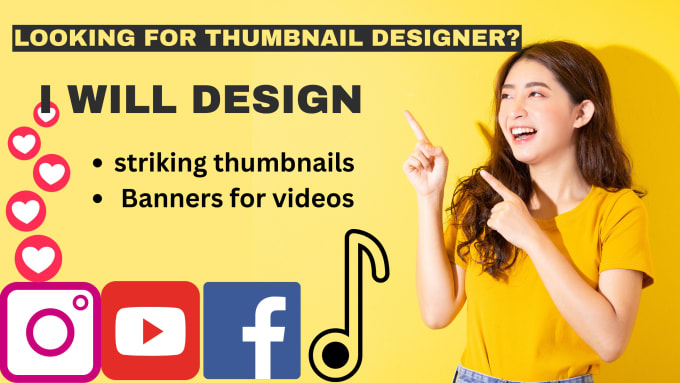 Gig Preview - Design attractive and striking youtube thumbnails and banners for your channel