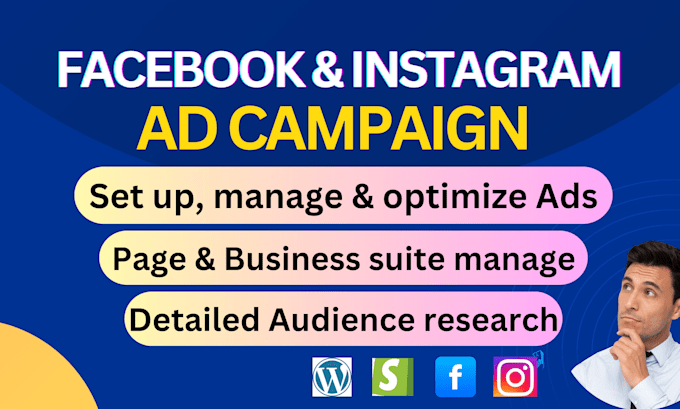 Gig Preview - Set up facebook ad, meta ads campaign, instagram advertising