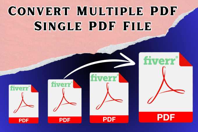 Gig Preview - Convert multiple pdf pages into a single file